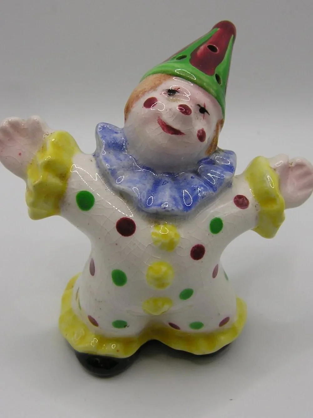 Vintage Made in Japan Tumbling Clown Salt and Pepper Set